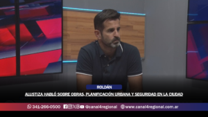 ALUSTIZA HABLÓ SOBRE OBRAS, PLANIFICACIÓN URBANA Y SEGURIDAD EN ROLDÁN