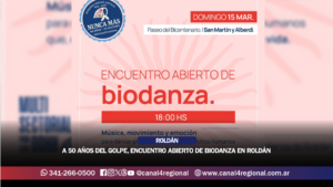 A 50 AÑOS DEL GOLPE, ENCUENTRO DE BIODANZA EN ROLDÁN