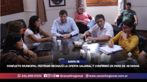 CONFLICTO MUNICIPAL: FESTRAM RECHAZÓ LA OFERTA SALARIAL Y CONFIRMÓ UN PARO DE 48 HORAS EN TODA LA PROVINCIA