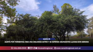 ALERTA POR TORMENTAS EN SANTA FE: RIGE UNA VIGILANCIA ACTIVA Y SE ESPERAN ABUNDANTES LLUVIAS ESTA SEMANA