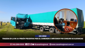 TRAGEDIA EN LA RUTA 34: DICTARON PRISIÓN PREVENTIVA PARA EL CAMIONERO E IMPUTARON AGRAVANTE POR CONSUMO DE SUSTANCIAS