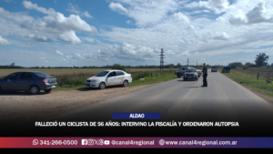 FALLECIÓ UN CICLISTA DE 56 AÑOS EN ALDAO: INTERVINO LA FISCALÍA Y ORDENARON AUTOPSIA 