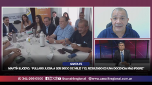 MARTÍN LUCERO: “PULLARO JUEGA A SER SOCIO DE MILEI Y EL RESULTADO ES UNA DOCENCIA CADA VEZ MÁS POBRE”