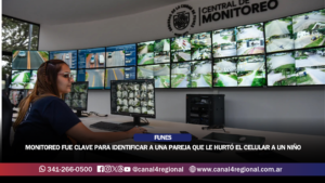 FUNES: LAS CÁMARAS DE MONITOREO FUERON CLAVE PARA IDENTIFICAR A UNA PAREJA QUE LE HURTÓ EL CELULAR A UN NIÑO