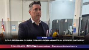 FUNES ELEVA EL RECLAMO A LA EPE: PAPINI EXIGIÓ RESPUESTAS Y OBRAS ANTE LOS REITERADOS CORTES DE LUZ
