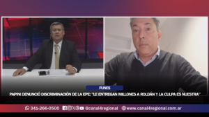 PAPINI DENUNCIÓ DISCRIMINACIÓN DE LA EPE CONTRA FUNES: «LE ENTREGAN MILLONES A ROLDÁN Y A NOSOTROS NOS ECHAN LA CULPA»