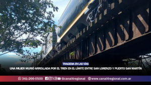 TRAGEDIA EN LAS VÍAS: UNA MUJER MURIÓ ARROLLADA POR EL TREN EN EL LÍMITE ENTRE SAN LORENZO Y PUERTO SAN MARTÍN