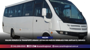 ROLDÁN RENUEVA SU TRANSPORTE URBANO: LICITAN DOS NUEVOS MINIBUSES PARA AMPLIAR EL SERVICIO
