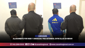 DESPLIEGUE POLICIAL EN CARCARAÑÁ: TRES DETENIDOS, ENTRE ELLOS UN MENOR, EN UN ALLANAMIENTO POR ROBO Y AMENAZAS