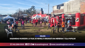 SOLIDARIDAD ROJINEGRA EN ROLDÁN: LA FILIAL DE NEWELL’S «RAÚL DAMIANI Y DIEGO MATEO» ORGANIZÓ UNA MERIENDA Y OLLA POPULAR