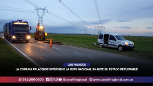 LA COMUNA PALACENSE INTERVIENE LA RUTA 34 ANTE SU ESTADO DEPLORABLE