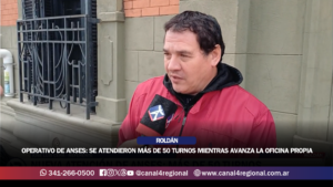 OPERATIVO DE ANSES EN ROLDÁN: SE ATENDIERON MÁS DE 50 TURNOS MIENTRAS AVANZA LA OFICINA PROPIA