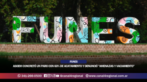 FUNES: ASOEM CONCRETÓ UN PARO CON 60% DE ACATAMIENTO Y DENUNCIÓ «AMENAZAS Y VACIAMIENTO» POR PARTE DEL MUNICIPIO