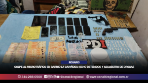 GOLPE AL MICROTRÁFICO EN BARRIO LA CARIÑOSA: OCHO DETENIDOS Y SECUESTRO DE DROGAS