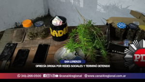 SAN LORENZO: OFRECÍA DROGA POR REDES SOCIALES Y TERMINÓ DETENIDO