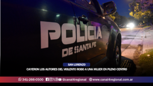 SAN LORENZO: CAYERON LOS AUTORES DEL VIOLENTO ROBO A UNA MUJER EN PLENO CENTRO