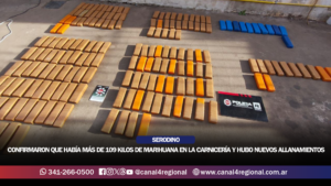 GOLPE AL NARCOTRÁFICO EN SERODINO: CONFIRMARON QUE HABÍA MÁS DE 109 KILOS DE MARIHUANA EN LA CARNICERÍA Y HUBO NUEVOS ALLANAMIENTOS