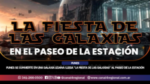 FUNES SE CONVIERTE EN UNA GALAXIA LEJANA: LLEGA «LA FIESTA DE LAS GALAXIAS» AL PASEO DE LA ESTACIÓN