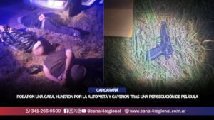 CARCARAÑÁ: ROBARON UNA CASA, HUYERON POR LA AUTOPISTA Y CAYERON TRAS UNA PERSECUCIÓN DE PELÍCULA