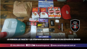 SAN LORENZO: LES ROBARON LAS TARJETAS DE LA CAMIONETA Y LOS ATRAPARON HACIENDO COMPRAS EN UNA ESTACIÓN DE SERVICIO