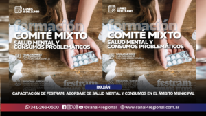 CAPACITACIÓN DE FESTRAM: ABORDAJE DE SALUD MENTAL Y CONSUMOS PROBLEMÁTICOS EN EL ÁMBITO MUNICIPAL
