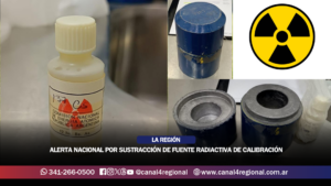 ALERTA NACIONAL POR SUSTRACCIÓN DE FUENTE RADIACTIVA DE CALIBRACIÓN