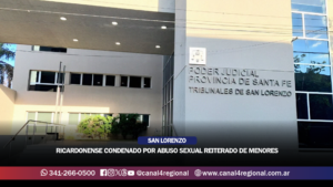 RICARDONENSE CONDENADO POR ABUSO SEXUAL REITERADO DE MENORES