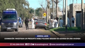 CONMOCIÓN EN GENERAL LAGOS: INVESTIGAN UN PRESUNTO DOBLE FILICIDIO SEGUIDO DE SUICIDIO EN UNA VIVIENDA DE CALLE ESPAÑA AL 900