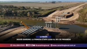 DESVÍO GIARDINO: AVANZA LA REUBICACIÓN DE LÍNEAS DE ALTA TENSIÓN Y LA PRIMERA ETAPA LLEGA AL 90% DE PROGRESO