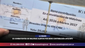 EX COMBATIENTES DE MALVINAS ALERTAN POR BONO CONTRIBUCIÓN APÓCRIFO