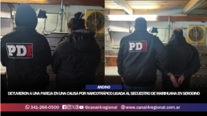 PUEBLO ANDINO: DETUVIERON A UNA PAREJA EN UNA CAUSA POR NARCOTRÁFICO LIGADA AL MILLONARIO SECUESTRO DE MARIHUANA EN SERODINO