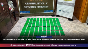 ROLDÁN: SECUESTRARON 55 KILOS DE COCAÍNA EN UN MEGAOPERATIVO FEDERAL VINCULADO A LOS HERMANOS BORRAS
