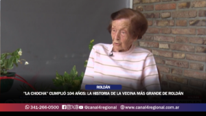¡UN ORGULLO PARA ROLDÁN! «LA CHOCHA» CUMPLIÓ 104 AÑOS !!