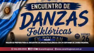 ROLDÁN SE PREPARA PARA EL ENCUENTRO DE DANZAS FOLKLÓRICAS CON UN CERTAMEN DE ZAMBA NACIONAL