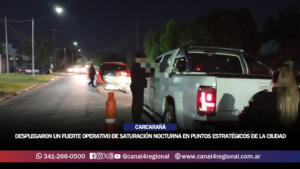CARCARAÑÁ: DESPLEGARON UN FUERTE OPERATIVO DE SATURACIÓN NOCTURNA EN PUNTOS ESTRATÉGICOS DE LA CIUDAD