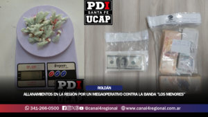 ROLDÁN: ALLANAMIENTOS EN LA CIUDAD POR UN MEGAOPERATIVO CONTRA LA BANDA «LOS MENORES»