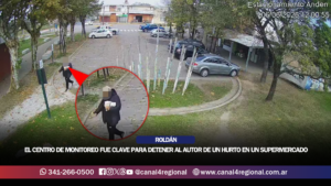 ROLDÁN: EL CENTRO DE MONITOREO FUE CLAVE PARA DETENER AL AUTOR DE UN HURTO EN UN SUPERMERCADO