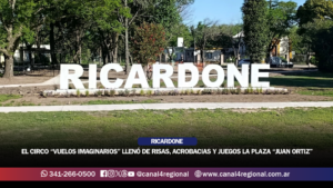 EL CIRCO “VUELOS IMAGINARIOS” LLENÓ DE RISAS, ACROBACIAS Y JUEGOS LA PLAZA “JUAN ORTIZ”