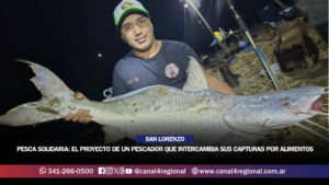 PESCA SOLIDARIA: EL NOBLE PROYECTO DE UN PESCADOR DE SAN LORENZO QUE INTERCAMBIA SUS CAPTURAS POR ALIMENTOS