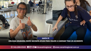 CRUZADA SOLIDARIA POR ROCÍO: LA DOCENTE SANTAFESINA QUE NECESITA AYUDA PARA VOLVER A CAMINAR TRAS UN ACCIDENTE