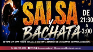FUNES: SE VIENE UNA GRAN «NOCHE DE SALSA Y BACHATA» A BENEFICIO DE LOS ALUMNOS DE MARÍA AUXILIADORA