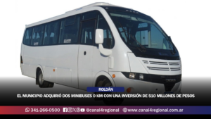 ROLDÁN RENUEVA SU TRANSPORTE: EL MUNICIPIO ADQUIRIÓ DOS MINIBUSES 0 KM CON UNA INVERSIÓN DE 510 MILLONES DE PESOS