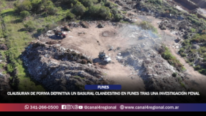 CLAUSURAN DE FORMA DEFINITIVA UN BASURAL CLANDESTINO EN FUNES TRAS UNA INVESTIGACIÓN PENAL
