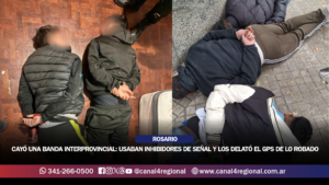 CAYÓ UNA BANDA INTERPROVINCIAL EN ROSARIO: USABAN INHIBIDORES DE SEÑAL Y LOS DELATÓ EL GPS DE LO ROBADO