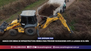 SAN JERÓNIMO SUD AVANZA CON OBRAS DE INFRAESTRUCTURA HÍDRICA PARA PREVENIR INUNDACIONES ANTE LA LLEGADA DE EL NIÑO