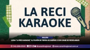 ROLDÁN: LLEGA «LA RECI KARAOKE» AL PLAYÓN DE TIERRA DE SUEÑOS 2 CON CANJE DE RECICLABLES, KARAOKE Y PLANTACIÓN DE ÁRBOLES