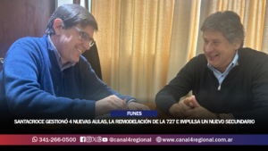 FUNES: SANTACROCE GESTIONÓ CUATRO NUEVAS AULAS, LA REMODELACIÓN DE LA ESCUELA 727 E IMPULSA UN NUEVO SECUNDARIO EN ZONA OESTE