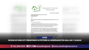 VECINOS DE FUNES CITY PRESENTARON UN PETITORIO AL GOBERNADOR PARA LA EJECUCIÓN DE AGUA, GAS Y CLOACAS