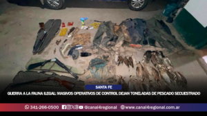 GUERRA A LA FAUNA ILEGAL: MASIVOS OPERATIVOS DE CONTROL EN SANTA FE DEJAN TONELADAS DE PESCADO SECUESTRADO Y TRES DETENIDOS