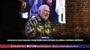 DOLOR EN LA CAUSA MALVINAS: MURIÓ RUBÉN RADA, HISTÓRICO REFERENTE Y PRESIDENTE DE LA FEDERACIÓN DE VETERANOS DE SANTA FE